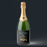 Brother Of The Birthday Girl Brother Gifts Unicorn Sparkling Wine Label<br><div class="desc">Brother Of The Birthday Girl Brother Gifts Unicorn Birthday T-Shirt</div>