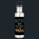 Brother Of The Birthday Girl Brother Gifts Unicorn Stainless Steel Water Bottle<br><div class="desc">Brother Of The Birthday Girl Brother Gifts Unicorn Birthday T-Shirt</div>
