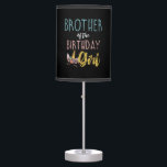 Brother Of The Birthday Girl Brother Gifts Unicorn Table Lamp<br><div class="desc">Brother Of The Birthday Girl Brother Gifts Unicorn Birthday T-Shirt</div>