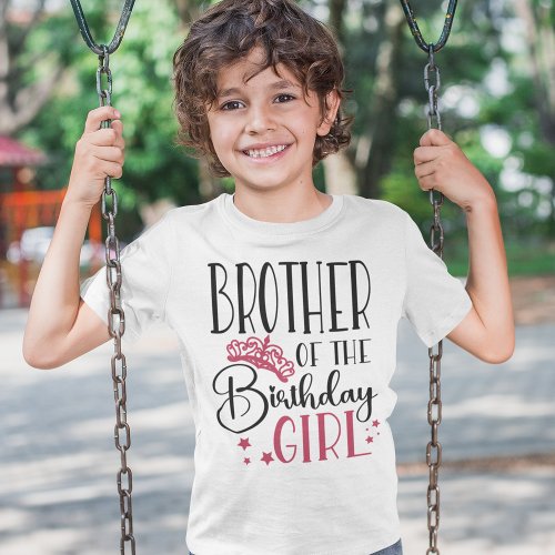 Brother of the Birthday Girl Custom Squad Matching T_Shirt