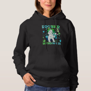 Brother of the Birthday Girl Flossing Unicorn Brot Hoodie