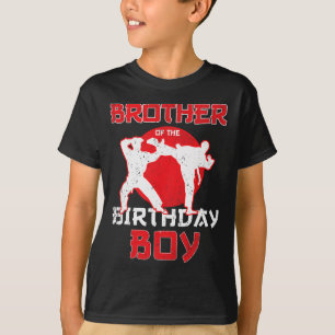 Brother Of The Birthday Karate Taekwondo Boy Marti T-Shirt