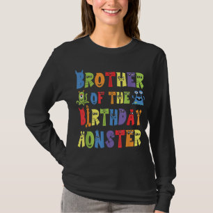 Brother Of The Birthday Monster Alien Kid B-day Pa T-Shirt