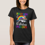 Brother Of The Birthday Unicorn Monster Truck T-Shirt<br><div class="desc">Brother Of The Birthday Unicorn Monster Truck</div>