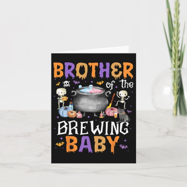 Brother Of The Brewing By Halloween Men Women Kid  Card (Front)