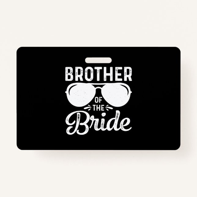 Brother of the Bride Badge (Front)