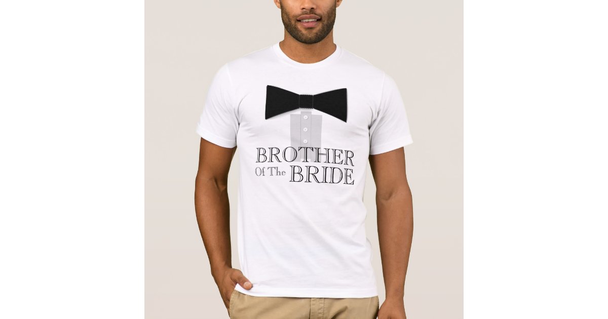 Father of the Bride Bow Tie Funny Wedding T-Shirt main image 1
