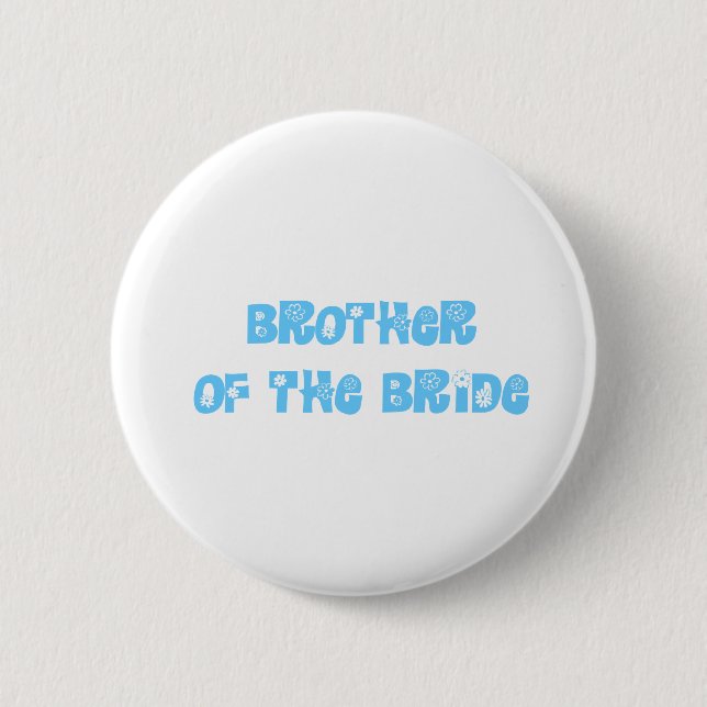 Brother of the Bride Button (Front)
