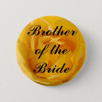 Brother Of The Bride Button by HolidayZazzle at Zazzle