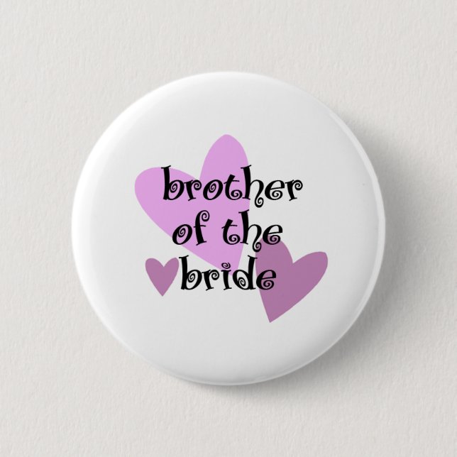 Brother of the Bride Button (Front)