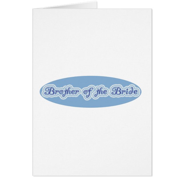 Brother of the Bride Cards (Front)