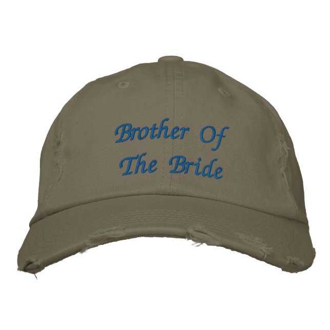Brother Of The Bride  Embroidered Baseball Cap (Front)