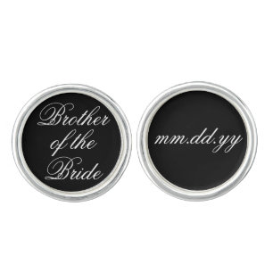 Brother of the Bride Gift Wedding Party Present Cu Cufflinks