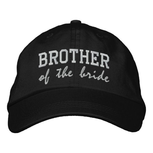 Brother of the Bride / Groom Embroidered Baseball Hat (Front)