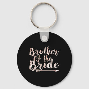 Brother Of The Bride Groom Wedding Bachelor Party Keychain