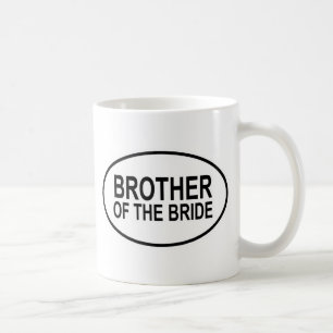 Brother of the Bride Wedding Oval Coffee Mug