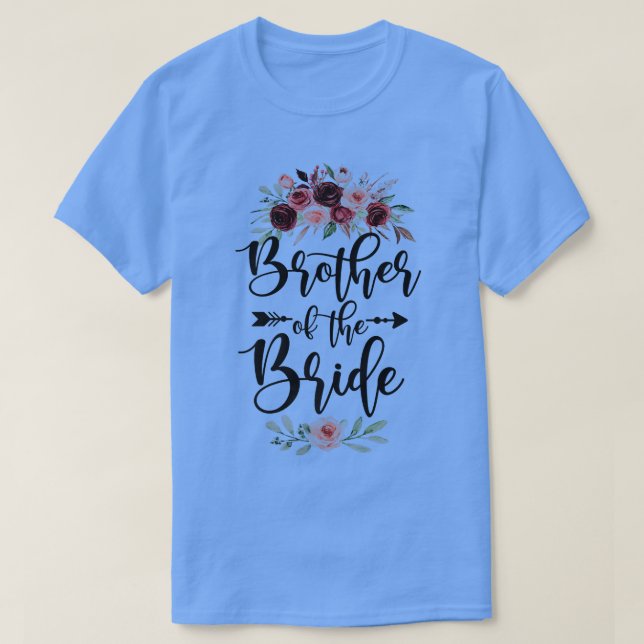 Brother Of The Bride Wedding Shower Celebration Li T-Shirt (Design Front)