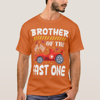 Brother of The Fast One Birthday 1st Race Matching T-Shirt