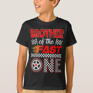 Brother Of The Fast One First Birthday Racing Car T-Shirt
