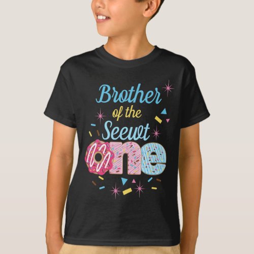 Brother of the First Birthday  Sweet One Donut  T_Shirt