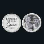 Brother of the Groom Personalized Wedding Photo Cufflinks<br><div class="desc">A meaningful keepsake for the Brother of the Groom, these personalized wedding photo cufflinks add a special touch to his attire on the big day. Featuring a custom photo and optional text, they make a thoughtful gift to commemorate this important occasion. Perfect for adding a sentimental and stylish detail to...</div>