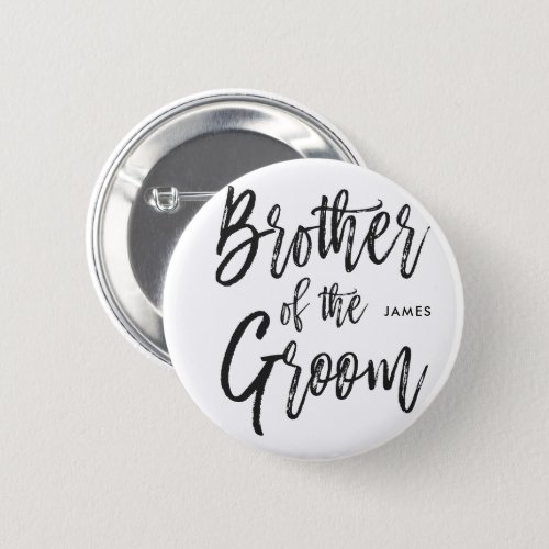 Brother of the Groom  Script Style Button