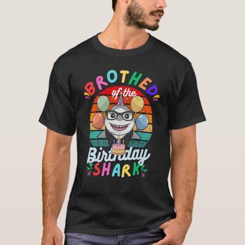 Brother Of The Shark Birthday a vintage T_Shirt