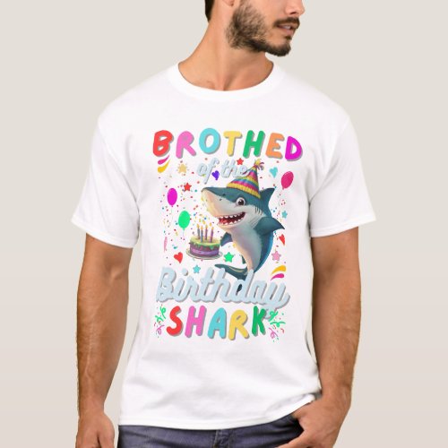 Brother Of The Shark Birthday Boy Girl  T_Shirt