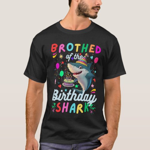 Brother Of The Shark Birthday Boy Girl  T_Shirt