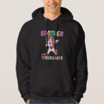 Brother Of The Threenager Birthday 3 Years Hoodie<br><div class="desc">Brother Of The Threenager Birthday 3 Years</div>