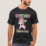 Brother Of The Threenager Birthday 3 Years T-Shirt<br><div class="desc">Brother Of The Threenager Birthday 3 Years</div>