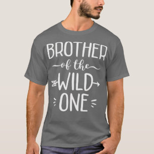 Brother Of The Wild One Funny 1St Birthday Safari T-Shirt