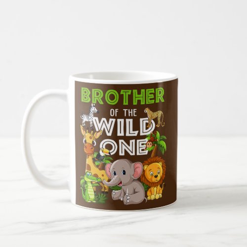 Brother of the Wild One Zoo Birthday Safari Coffee Mug