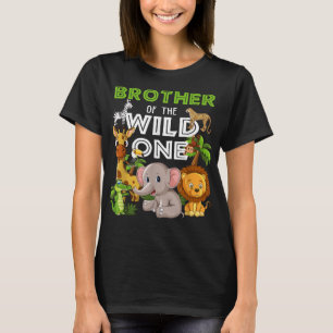 Brother of the Wild One Zoo Birthday Safari Jungle T-Shirt
