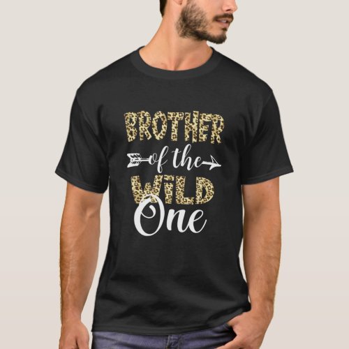 Brother Of The Wild One Zoo Themed 1St Birthday Pa T_Shirt