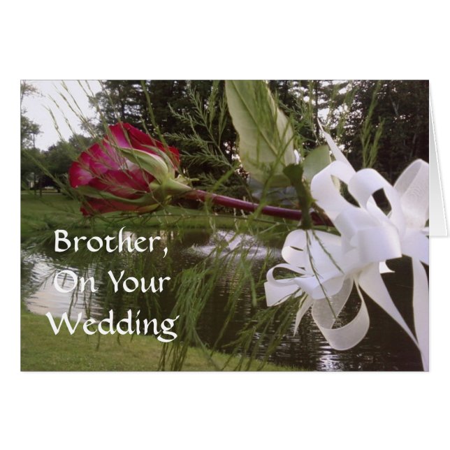 BROTHER, ON YOUR WEDDING CARDS (Front Horizontal)