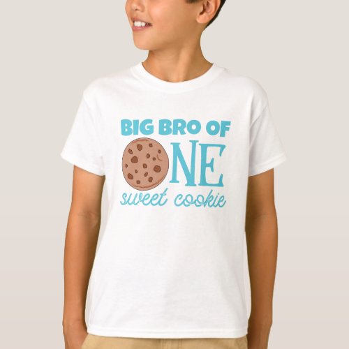 Brother or Big Bro of One Sweet Cookie Bday  T_Shirt
