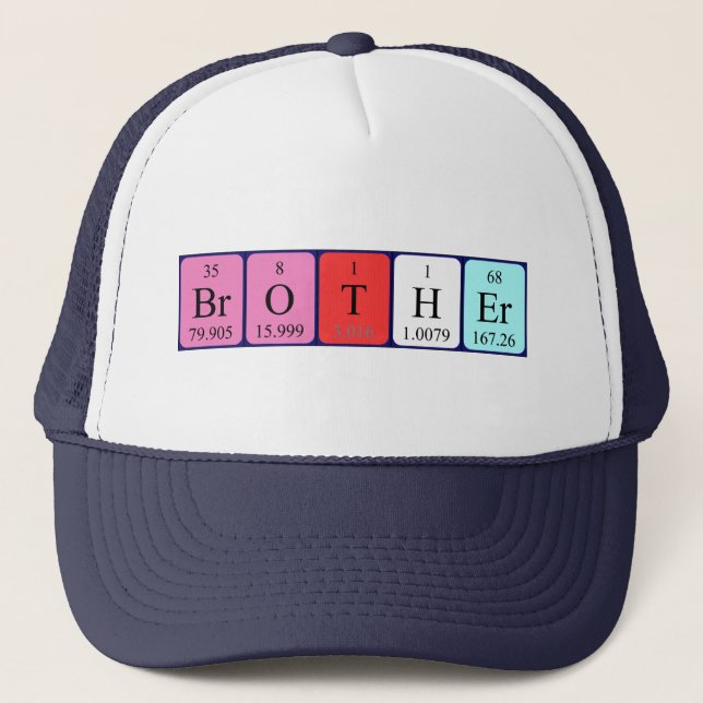 Brother periodic table name hat (Front)