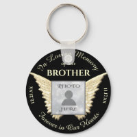 Brother Photo Memorial Keychain
