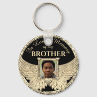 Brother Photo Memorial Keychain