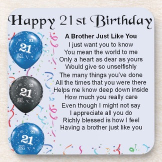 21st Birthday Drink & Beverage Coasters | Zazzle