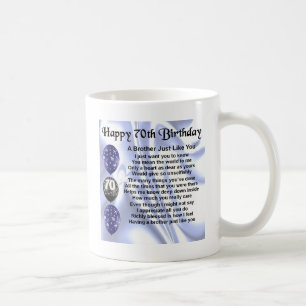 Brother Poem 70th Birthday Coffee Mug