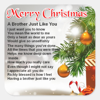 Christmas Poems Stickers | Zazzle