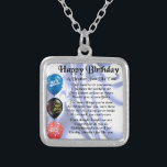 Brother Poem  Happy Birthday Silver Plated Necklace<br><div class="desc">A great gift for a brother on his birthday</div>