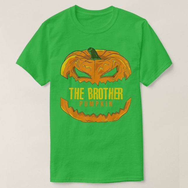 Brother Pumpkin Matching Family Group Halloween Pa T-Shirt (Design Front)