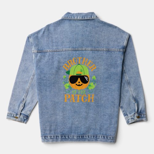 Brother Pumpkin Of The Patch Matching Family Boys  Denim Jacket