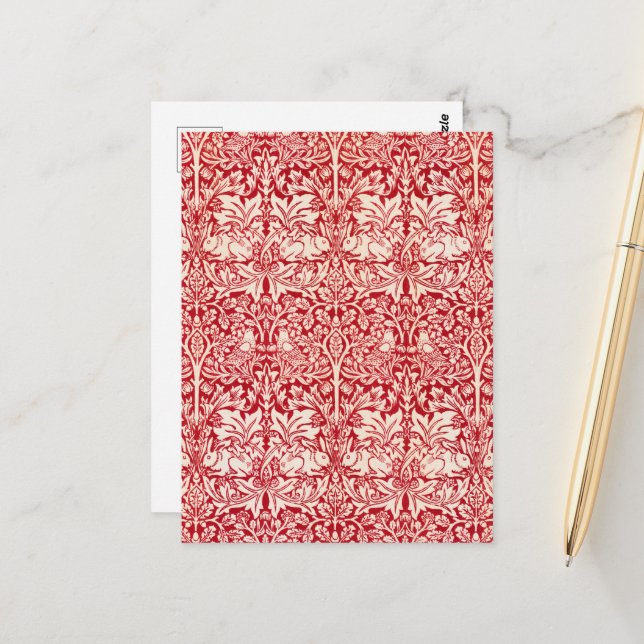 Brother Rabbit by William Morris Postcard (Front/Back In Situ)
