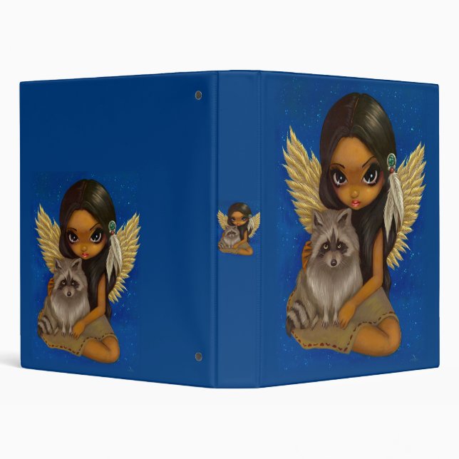 Brother Raccoon native american angel fairy Binder (Background)