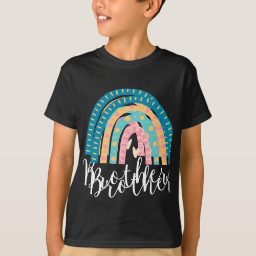 Brother Rainbow Sibling Gifts Men Family Matching  T_Shirt