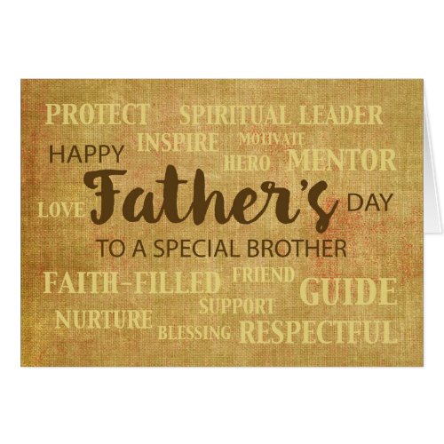 Brother Religious Fathers Day Qualities